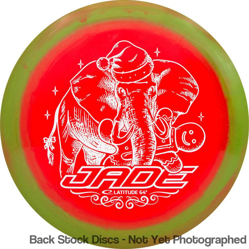 Latitude 64 Gold Line Orbit Jade with White Elephant - 2023 Holiday Stamp