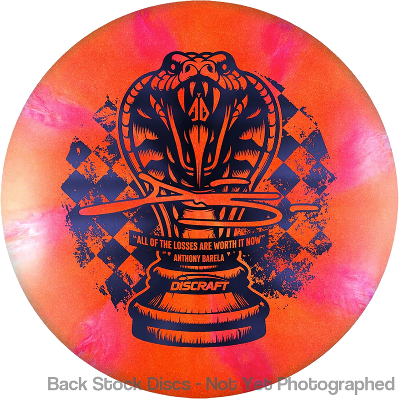 Discraft Titanium Color Shift Zone with Anthony Barela Chess.com Champion - "All Of The Losses Are Worth It Now" Stamp