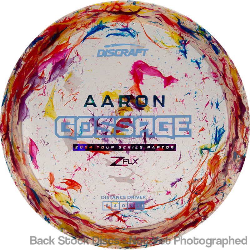 Discraft Jawbreaker Z FLX Raptor with Aaron Gossage 2024 Tour Series Stamp