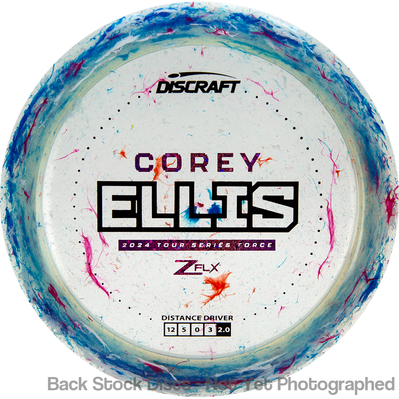 Discraft Jawbreaker Z FLX Force with Corey Ellis 2024 Tour Series Stamp
