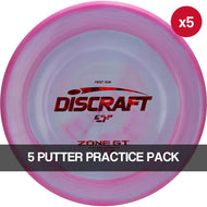 Discraft ESP Zone GT 5 Putter Practice Pack: 174.0g to 174.0g [Disc and Stamp Colors May Vary]