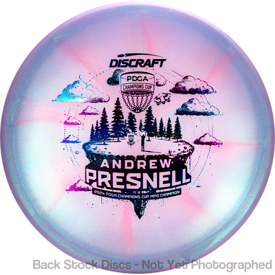 Discraft Elite Z Swirl ColorShift Drone with Andrew Presnell 2024 PDGA Champions Cup MPO Champion Stamp