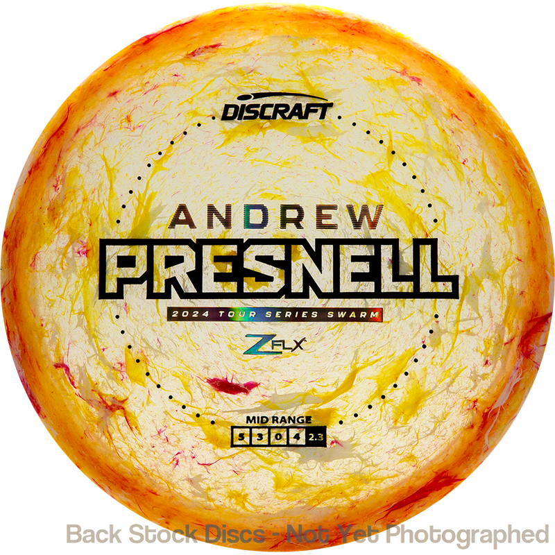 Discraft Jawbreaker Z FLX Swarm with Andrew Presnell 2024 Tour Series Stamp