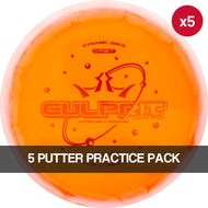 Dynamic Discs Lucid Ice Orbit Culprit 5 Putter Practice Pack: 175.0g to 176.0g [Disc and Stamp Colors May Vary]