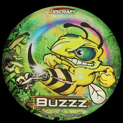 Discraft ESP Full Foil SuperColor Buzzz with Chains - Green Prism Stamp