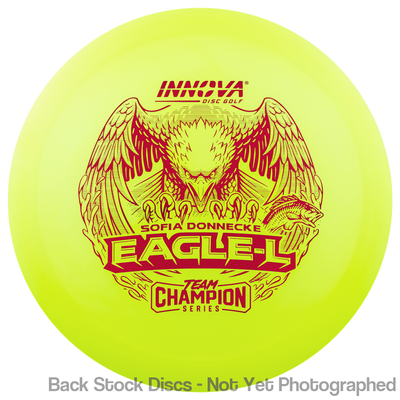 Innova Proto Glow Champion Eagle-L with Sofia Donnecke Team Champion Series 2025 Stamp
