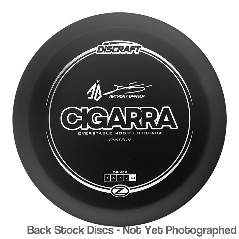 Discraft Elite Z Cigarra with First Run - Anthony Barela "AB" Signature - Overstable Modified Cicada Stamp