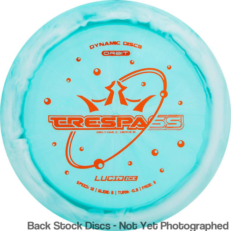 Dynamic Discs Lucid Ice Orbit Trespass with Bubbles Stock Stamp
