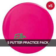 Discmania S-Line P3X 5 Putter Practice Pack: 175.4g to 177.3g [Disc and Stamp Colors May Vary]