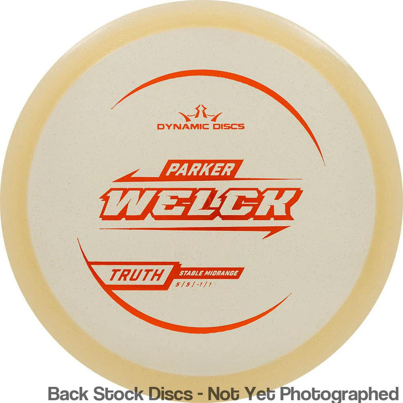 Dynamic Discs Lucid Gold Metal Flake Truth with Parker Welck 2025 Signature Mold Stamp