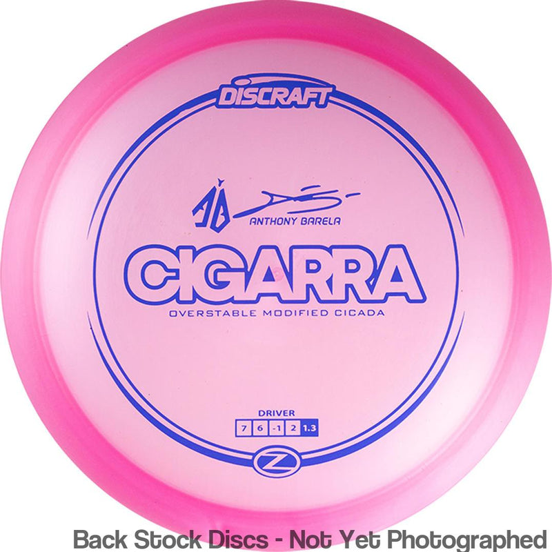 Discraft Elite Z Cigarra with Anthony Barela Signature - AB Stamp