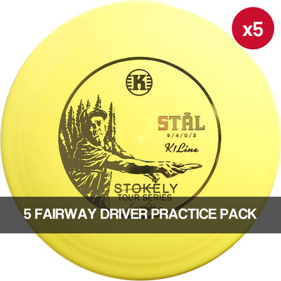 Kastaplast Original K1 Stal 5 Fairway Driver Practice Pack - 176.3g to 176.9g