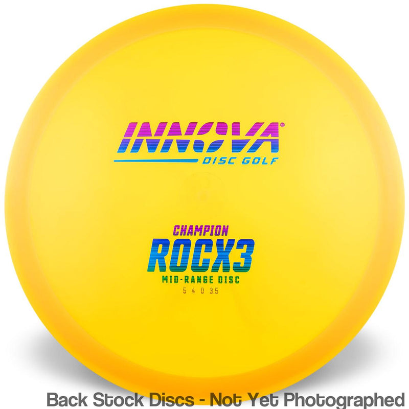 Innova Champion RocX3 with Burst Logo Stock Stamp