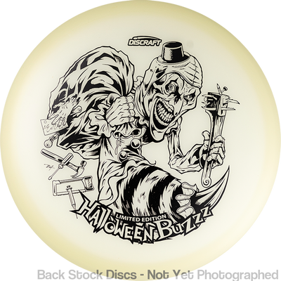 Discraft Mega-Glow Buzzz with 2025 Halloween Single Foil Art by Brian Allen Stamp