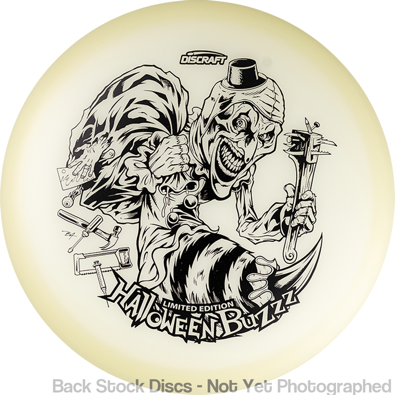 Discraft Mega-Glow Buzzz with 2025 Halloween Single Foil Art by Brian Allen Stamp