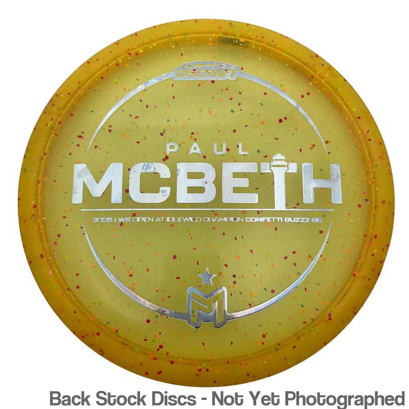 Discraft Elite Z Confetti BuzzzSS with Paul McBeth 2025 LWS Open At Idlewild Champion - Victory Edition Stamp