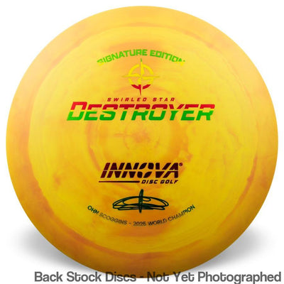 Innova Swirled Star Destroyer with Ohn Scoggins - Signature Edition Stamp