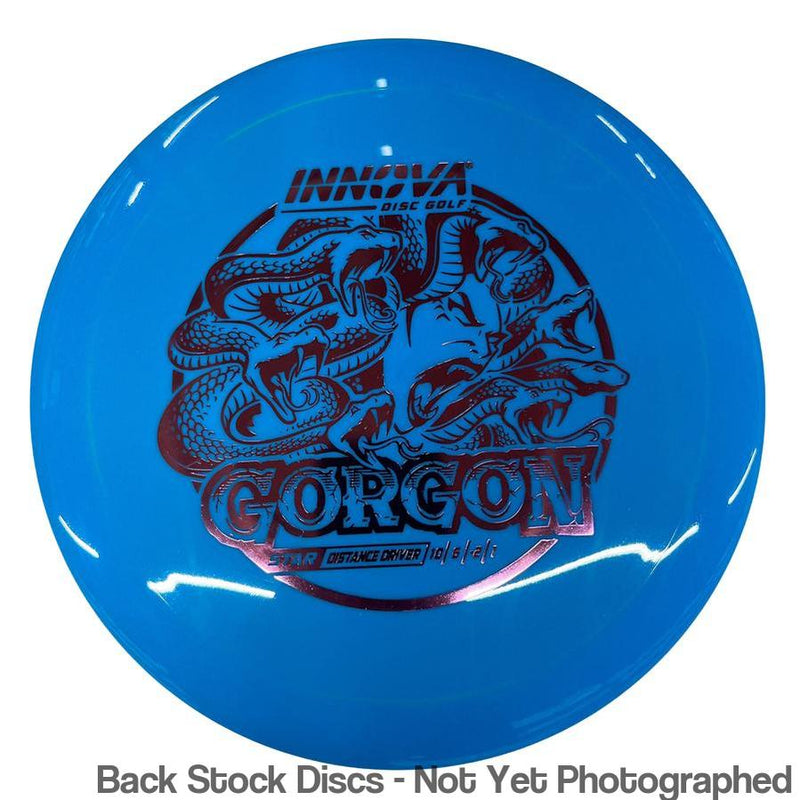 Innova Star Gorgon with Burst Logo Stock Character Stamp