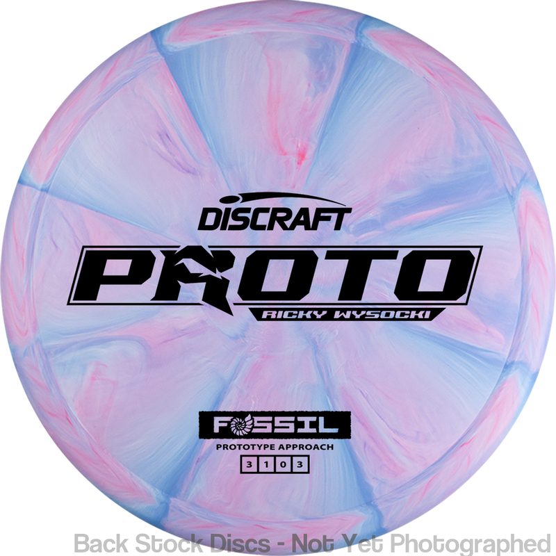 Discraft Crazy Tough CT Swirl Fossil with Proto Ricky Wysocki - Prototype Approach Stamp
