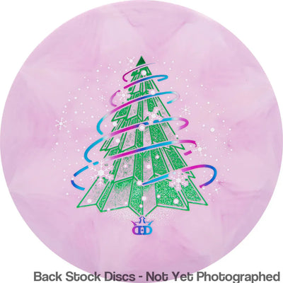 Dynamic Discs Fuzion-X Burst Maverick with 2025 Holiday Symmetry Spruce Stamp