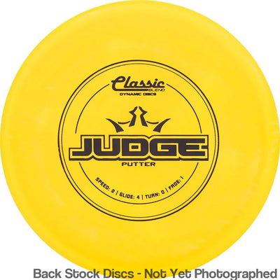Dynamic Discs Classic Blend Judge with #TEAMJUDGE Stamp
