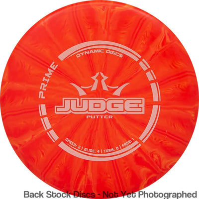 Dynamic Discs Prime Burst Judge with Stock (No Burst Icon) Stamp
