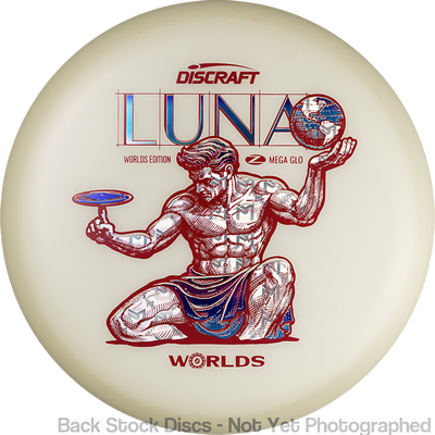 Discraft Mega-Glow Luna with 2026 Worlds Spirit of Detroit Stamp