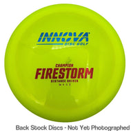 Innova Champion Firestorm Distance Driver with Burst Logo Stock Stamp [Back Stock Inventory - Disc and Stamp Color WILL VARY] - 170g-172g / Firestorm / Varies