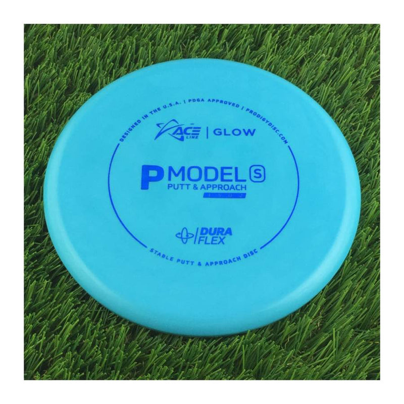 Prodigy Ace Line DuraFlex Color Glow P Model S with Cale Leiviska 2021 Bottom Stamp Stamp - 174g - Solid Blue