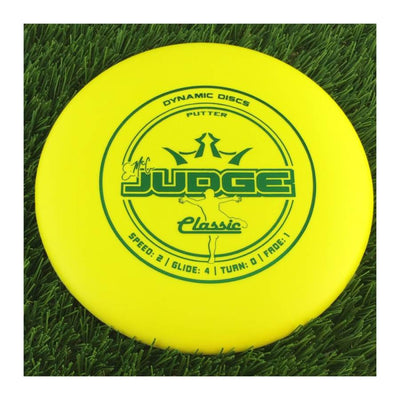 Dynamic Discs Classic (Hard) EMAC Judge - 173g - Solid Yellow