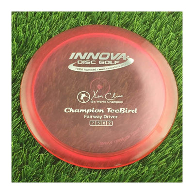 Innova Champion Teebird with Ken Climo 12x World Champion Stamp - 175g - Translucent Red