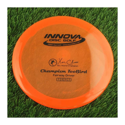 Innova Champion Teebird with Ken Climo 12x World Champion Stamp - 175g - Translucent Deep Orange