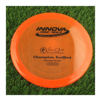 Innova Champion Teebird with Ken Climo 12x World Champion Stamp - 175g - Translucent Deep Orange