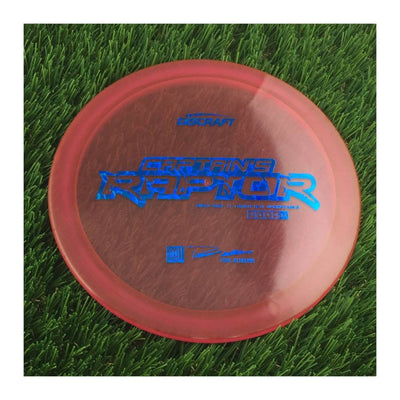 Discraft Special Blend Z Captain's Raptor with First Run // Modified Overstable - Paul Ulibarri Stamp - 174g - Translucent Dark Red