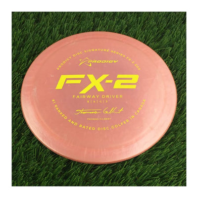 Prodigy 500 FX-2 with 2022 Signature Series Thomas Gilbert - #1 Ranked and Rated Disc Golfer In Canada Stamp - 174g - Solid Orange