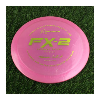 Prodigy 500 FX-2 with 2022 Signature Series Thomas Gilbert - #1 Ranked and Rated Disc Golfer In Canada Stamp - 175g - Solid Pink