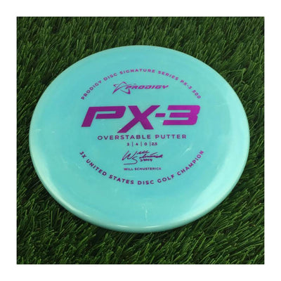Prodigy 500 PX-3 with 2022 Signature Series Will Schusterick - 3X United States Disc Golf Champion Stamp - 171g - Solid Blue