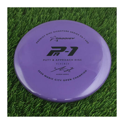 Prodigy 400 PA-1 with 2022 Signature Series Alden Harris - 2020 Music City Open Champion Stamp - 174g - Solid Purple
