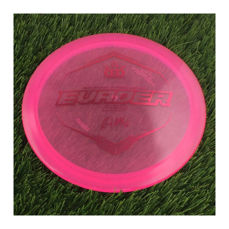Dynamic Discs Lucid Evader with Ricky Wysocki - 2X World Champion - SockiBomb Stamp - 174g - Translucent Pink