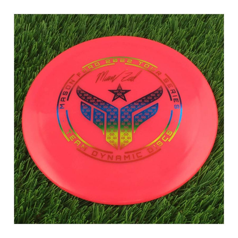 Dynamic Discs Hybrid X Getaway with Mason Ford Logo 2022 Tour Series - Team Dynamic Discs Stamp - 175g - Translucent Pink