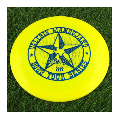 Dynamic Discs Fuzion X-Blend Vandal with Valerie Mandujano - 2022 Tour Series - Texas Star Stamp - 175g - Solid Yellow