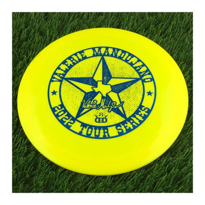 Dynamic Discs Fuzion X-Blend Vandal with Valerie Mandujano - 2022 Tour Series - Texas Star Stamp - 173g - Solid Yellow