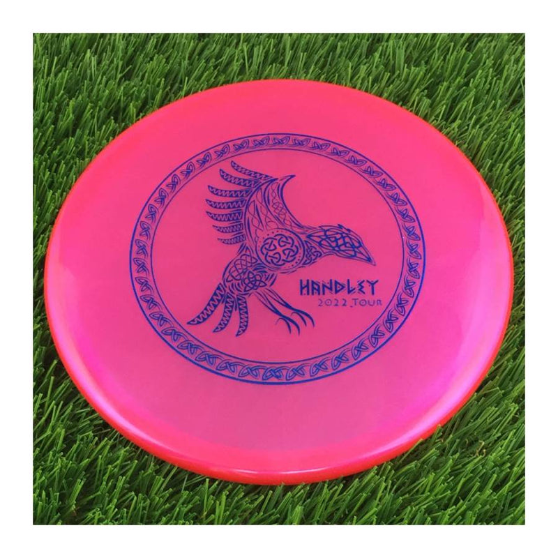 Dynamic Discs Lucid Chameleon Suspect with Holyn Handley 2022 Tour Celtic Knot Raven Stamp - 176g - Translucent Red