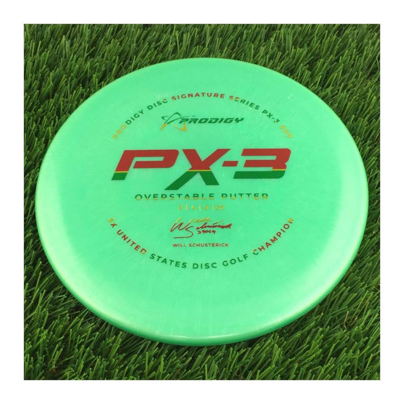 Prodigy 500 PX-3 with 2022 Signature Series Will Schusterick - 3X United States Disc Golf Champion Stamp - 170g Green