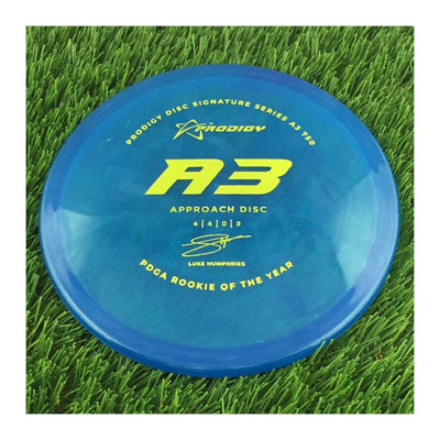 Prodigy 750 A3 with 2022 Signature Series Luke Humphries - PDGA Rookie of the Year Stamp - 173g - Translucent Blue
