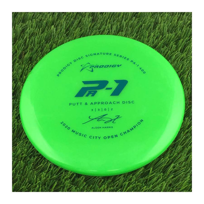 Prodigy 400 PA-1 with 2022 Signature Series Alden Harris - 2020 Music City Open Champion Stamp - 172g - Solid Green