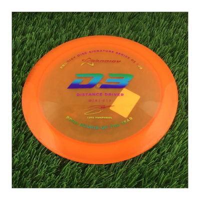 Prodigy 400 D3 with 2022 Signature Series Luke Humphries - PDGA Rookie of the Year Stamp - 173g - Translucent Orange