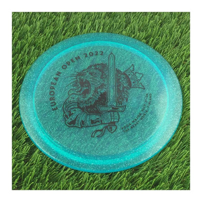 Discmania C-Line Metal Flake FD3 with European Open 2022 - The Beast - Nokia, Finland Stamp - 176g - Translucent Blue