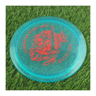 Discmania C-Line Metal Flake FD3 with European Open 2022 - The Beast - Nokia, Finland Stamp - 173g - Translucent Blue