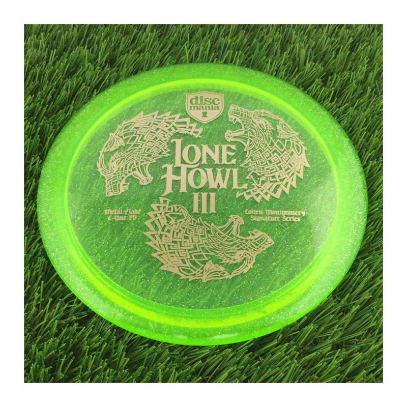 Discmania C-Line Metal Flake PD with Lone Howl III Colten Montgomery Signature Series Stamp - 173g - Translucent Green